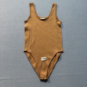 Inlyric Tank Top Women Sz M Brown Pre-Owned Excellent